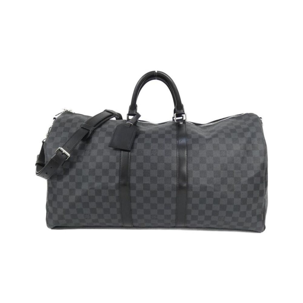 Louis Vuitton Keepall Bandouliere Damier Graphite Boston Bag